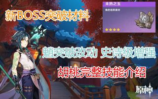 《原神》【原神】提瓦特输出天花板又回来了！1.3魈突破改动胡桃完整技能璃月地区新世界boss(视频)