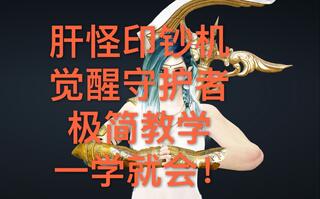 《黑色沙漠》肝怪印钞机！觉醒守护者！极简教学！一学就会！(视频)