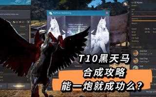 《黑色沙漠》黑色沙漠非氪金玩家【T10黑天马合成攻略】能否第一点就升？_教学(视频)