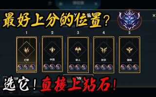 《LOL手游》lol手游：哪个位置最好上分？钻石玩家告诉你：别玩这两个就行！_手机游戏热门视频(视频)